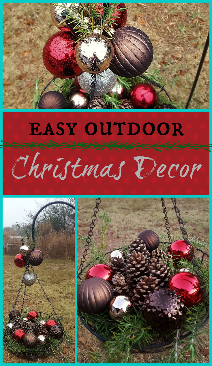 Easy Outdoor Christmas Decor  Teadoddles