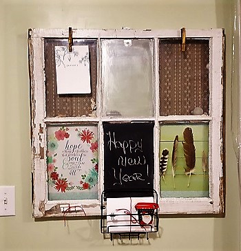 Turning an Old Window into a Command Center - Teadoddles