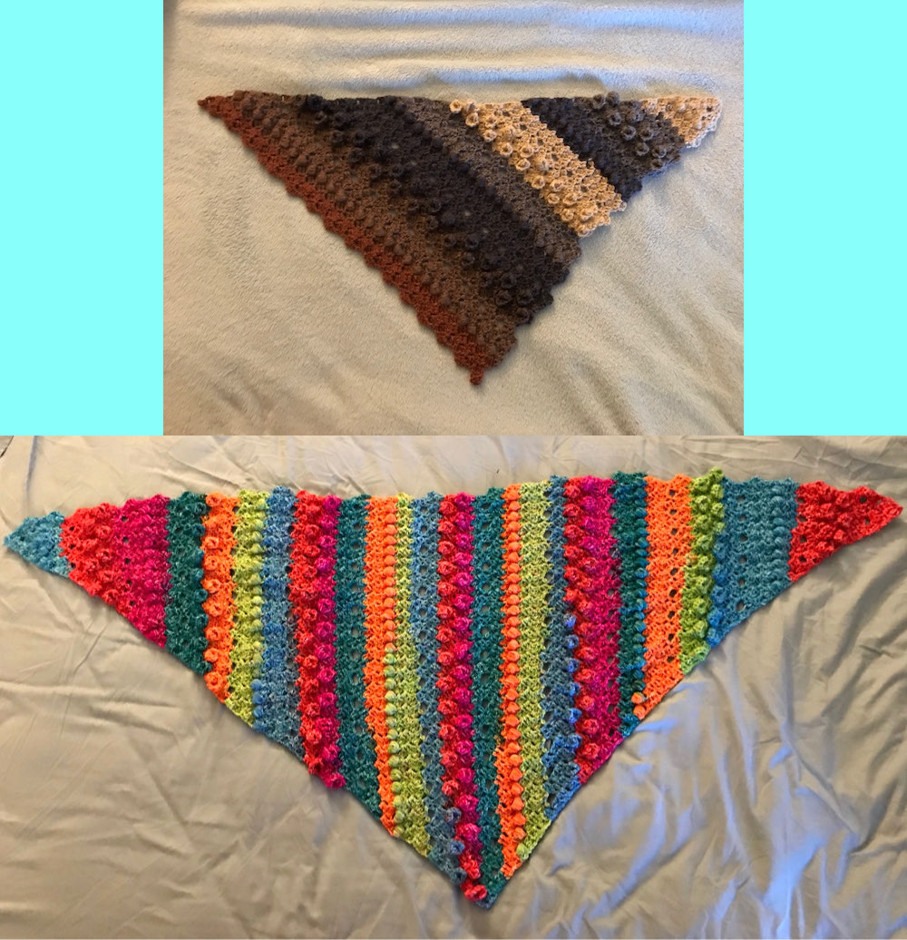 Bumps & Scales Shawl Crochet Pattern - Teadoddles